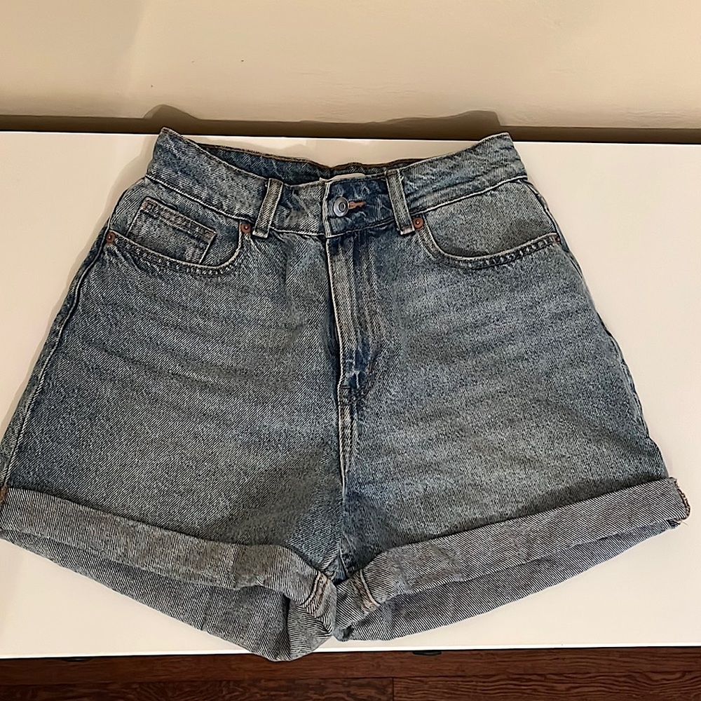 H&M ultra high waist mom shorts